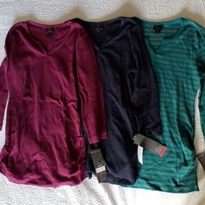 Bundle of 3 brand new maternity thermal shirts